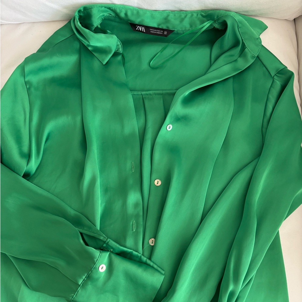 Zara Bright Green Top
